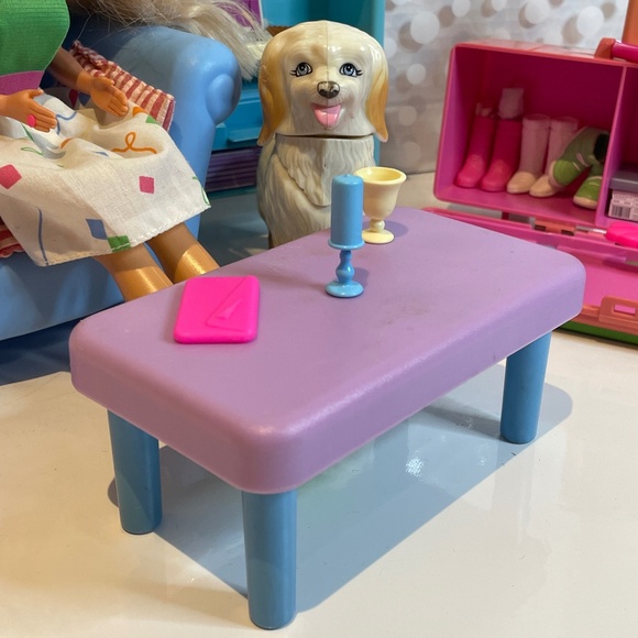 Vintage Little Tikes Barbie Just My Size 📺 Living Room - Picture 10 of 16